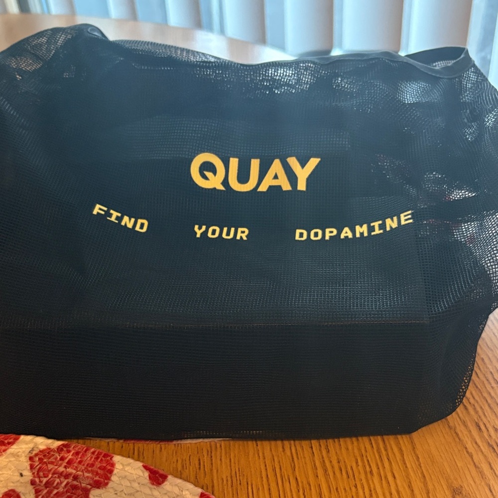 Quay Australia Black Mesh Toiletry Bag